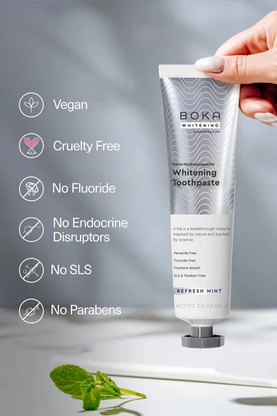 Boka Refresh Mint Whitening n-Ha Diş Macunu 96GR - Resim 4
