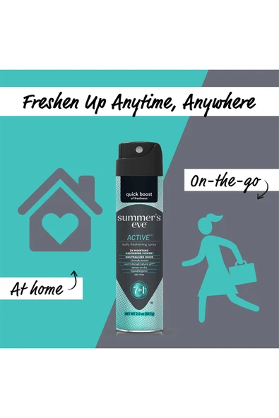 Summer's Eve Active Özel Bölge İntim Deodorant Sprey 56.7GR - Resim 6