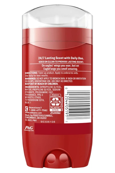 Old Spice Eaglefangs Alüminyumsuz Stick Deodorant 85GR - Resim 2