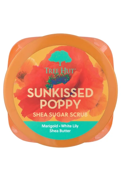 Tree Hut Sunkissed Poppy Shea Sugar Scrub Vücut Peelingi 510GR - Resim 4