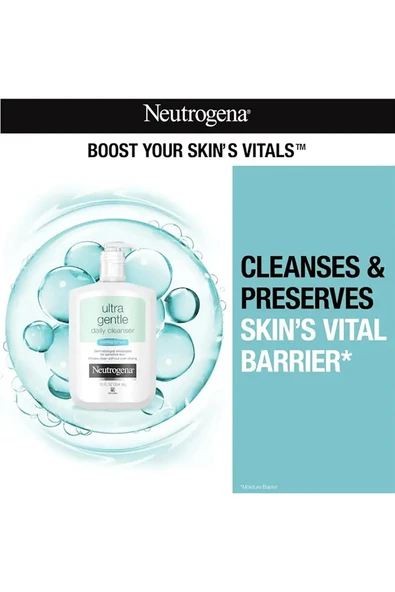 Neutrogena Ultra Gentle Günlük Yüz Temizleme Jeli 354ML - Resim 3
