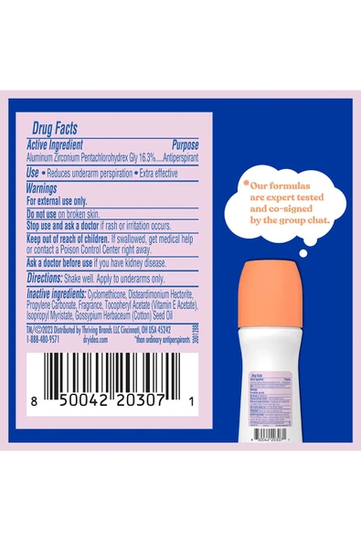 Dry Idea Fresh Linen Antiperspirant Roll-On Deodorant 96ML - Resim 7