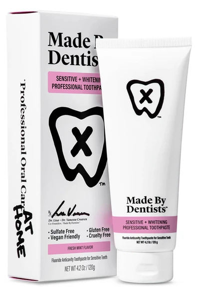 Made by Dentists Sensitive + Whitening Fresh Mint Diş Macunu 120GR ürün görseli
