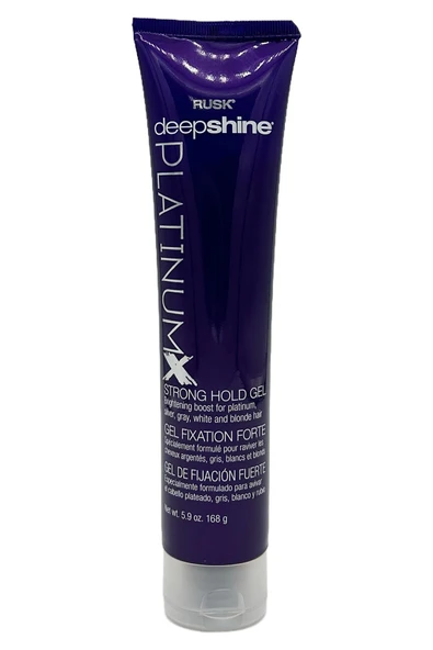Rusk Deepshine PlatinumX Renk Canlandırıcı Güçlü Tutuş Saç Jölesi 168GR ürün görseli 1