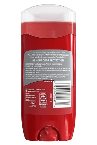 Old Spice Fresh Alüminyumsuz Stick Deodorant 96GR - Resim 2