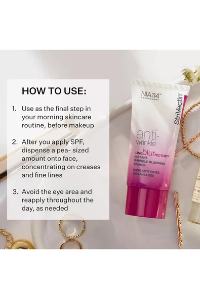 StriVectin Anti-Wrinkle Line BlurFector Primer Makyaj Bazı 30ML - Resim 5
