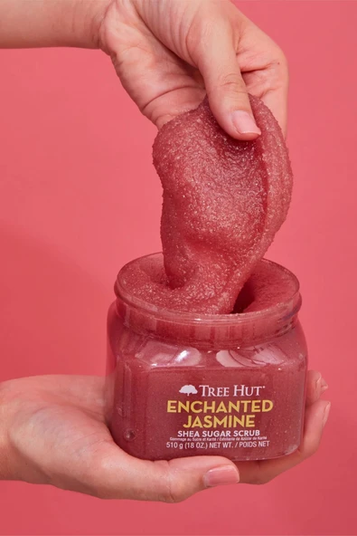 Tree Hut Enchanted Jasmine Shea Sugar Scrub Vücut Peelingi 510GR - Resim 5