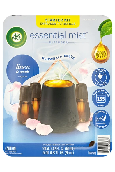 Air Wick Essential Mist Otomatik Hava Tazeleyici Kit Ferah ve Çiçek Yaprakları ürün görseli