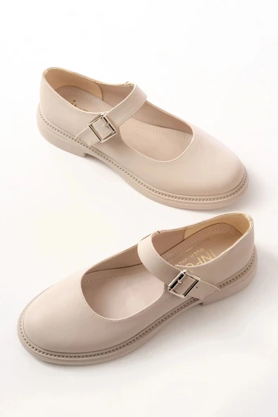 YSN-4444 Bej Günlük Bayan Ayakkabı - Resim 4