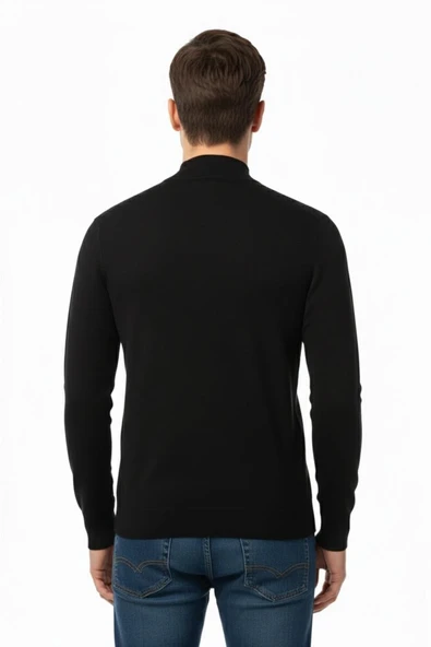 Erkek Yarım Balıkçı Kazak Çelik Örgü Regular Kalıp 4241B BGL-ST04854 - Resim 11