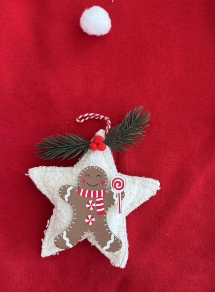 White Star Kırmızı Yılbaşı Köpek Kıyafeti | Noel Baba Kapüşonlu Polar Sweatshirt | Orta ve Büyük Irklar İçin - Resim 6