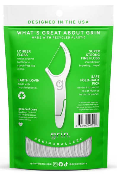 Grin Clean Çatal Diş İpi Kürdanlı 75 Adet - Resim 2