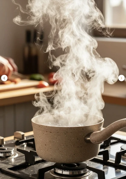 YUNUSOĞLU HOME Granit Derin Sos Tenceresi Yapışmaz, Isıya Dayanıklı, Şık Tasarım 17 cm - Resim 3