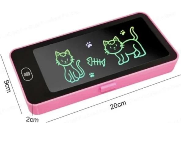 Writing Tablet Lcd 6,5 Inç Dijital Kalemli Çizim Yazı Tahtası Ve Kalemlik Grafik Not Eğitim Tableti - Resim 3