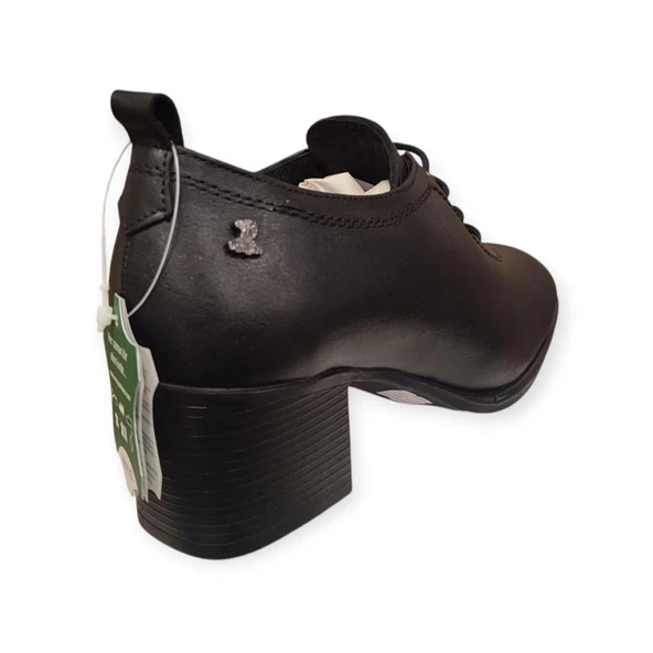 VENÜS 2512707K TOPUKLU BAĞCIKLI KLASİK DERİ KADIN AYAKKABI - Resim 5