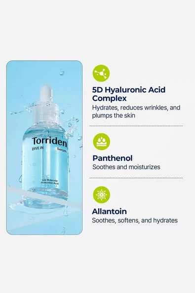 Torriden Dive In Düşük Moleküler Hyaluronik Asit Nemlendirici Serum 50ML - Resim 6