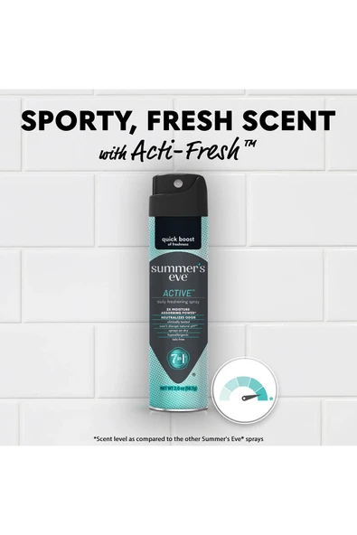 Summer's Eve Active Özel Bölge İntim Deodorant Sprey 56.7GR - Resim 5