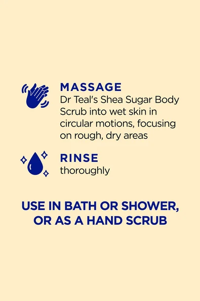 DR.Teals Prebiotic Lemon Balm Shea Sugar Scrub Vücut Peelingi 538GR - Resim 7