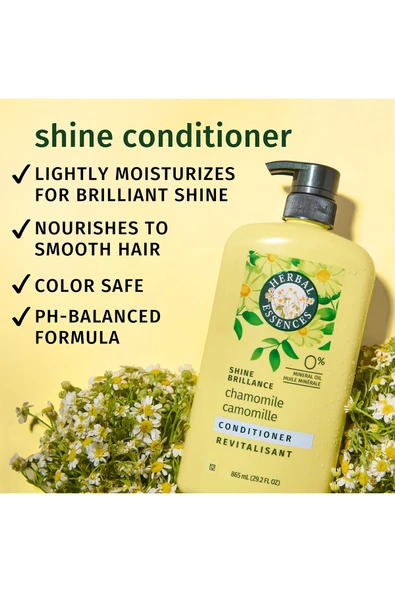 Herbal Essences Shine Brillance Chamomile Saç Kremi 865ML - Resim 3