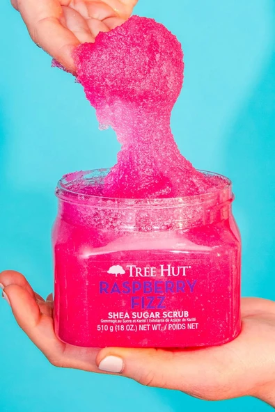 Tree Hut Raspberry Fizz Shea Sugar Scrub Vücut Peelingi 510GR - Resim 6