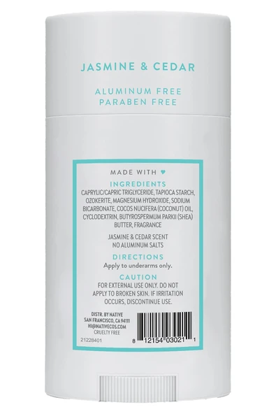 Native Jasmine & Cedar Alüminyumsuz Stick Deodorant 75GR - Resim 2