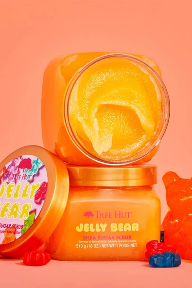 Tree Hut Jelly Bear Shea Sugar Scrub Vücut Peelingi 510GR - Resim 2