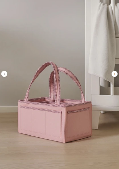 YUNUSOĞLU HOME Anne Bebek Keçe Bakım Çantası Yenidoğan İçin Organizer Düzenleyici Çok Amaçlı - Resim 2