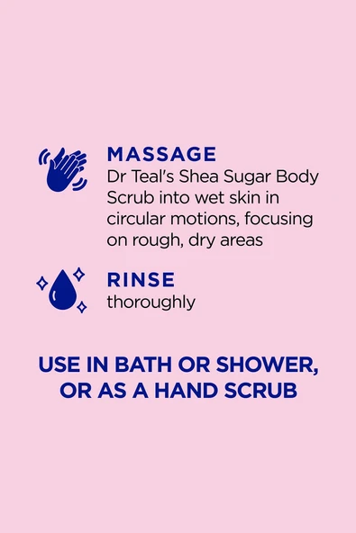 DR.Teals Pomegranate & Black Currant Shea Sugar Scrub Vücut Peelingi 538GR - Resim 3