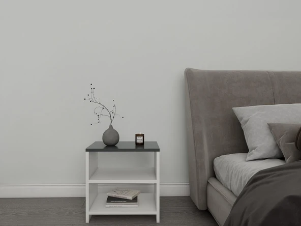 Mars Komodin Koyu Gri-Beyaz - Resim 3