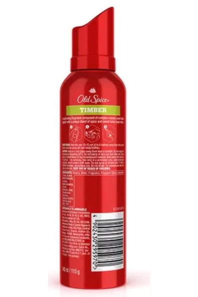 Old Spice Timber Erkek Deodorant Vücut Spreyi 140ML - Resim 2