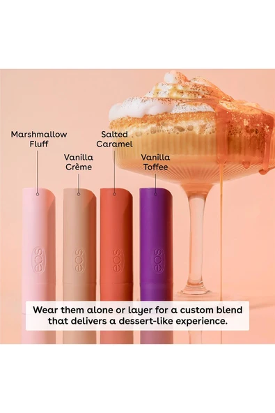 EOS Lip Balm 'Nilla Milkshake Dudak Balsamı Çeşit Paketi 4 Adet - Resim 3