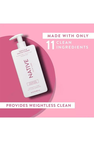 Native Vanilla & Cactus Flower Hacimlendirici Saç Kremi 487ML - Resim 4