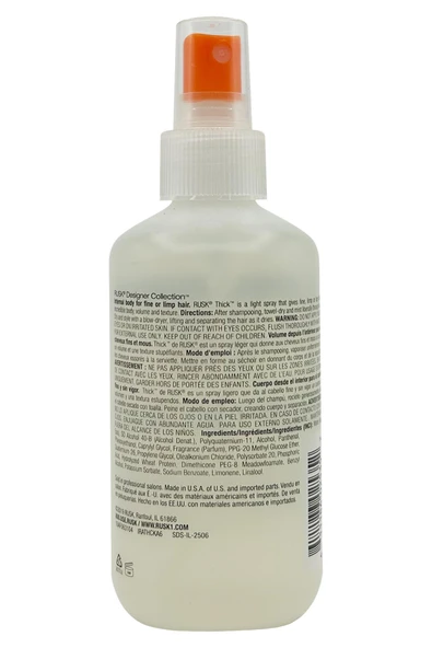 Rusk Thickr Hacim ve Doku Artırıcı Saç Spreyi 175ML - Resim 2