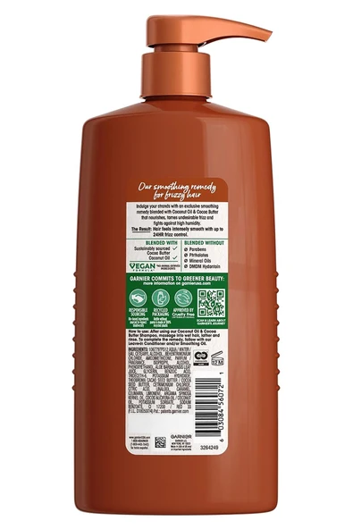 Garnier Whole Blends Hindistan Cevizi ve Kakao Yağı Özlü Pürüzsüzleştirici Saç Kremi 786ML - 2