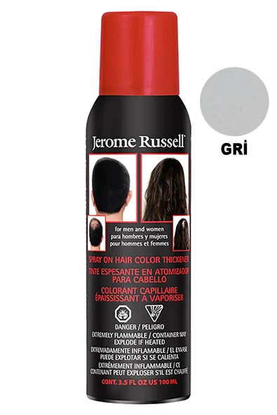 Jerome Russell Saç Dolgunlaştırıcı Kapatıcı Saç Spreyi Gümüş Gri 100GR ürün görseli