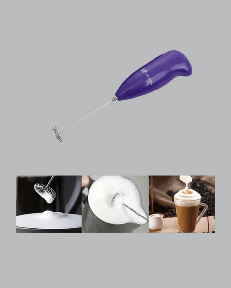 Mini Pilli Portatif Karıştırıcı – Cappuccino, Latte, Frappe ve Kahve Köpürtücü - Resim 4