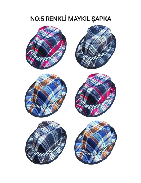 NO-5 RENKLİ MAYKIL ŞAPKA (5332) ürün görseli