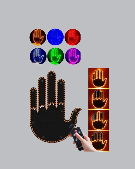 El Hareketiyle Kontrol Edilen 176 LED Amber Güvenlik Lambası - Resim 2