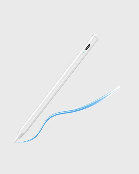 Manyetik Dokunmatik Kalem – Bluetooth Gerektirmeyen, Type-C Şarjlı, iPad ve Android Uyumlu Hassas Stylus - Resim 3