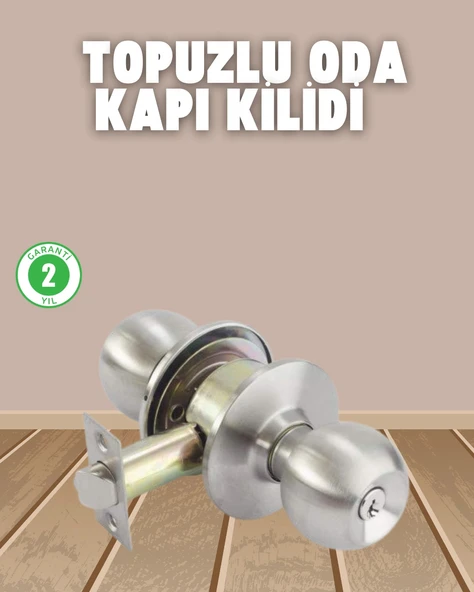 İç ve Dış Mekan Uyumlu Giriş Tipi Topuzlu Kilit ürün görseli
