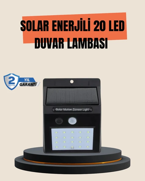 4 Modlu Solar LED Bahçe ve Garaj Lambası ürün görseli