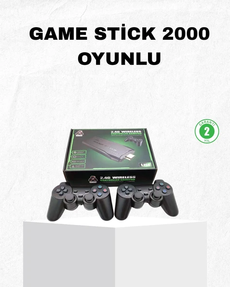 4K Destekli Kablosuz Retro Atari Oyun Konsolu – 20000 Oyun, 2 Kolu ürün görseli 1