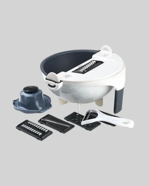 Mutfak İçin Pratik 5 Bıçaklı Rende ve Süzgeç Seti - Resim 2