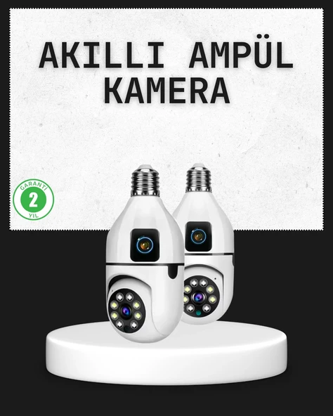 Tak Çalıştır Ampul Kamera – Full HD 1080P Kablosuz Güvenlik Çözümü ürün görseli
