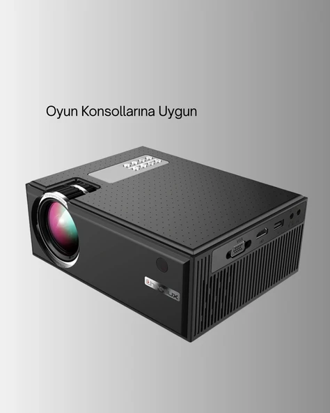 Ev Sineması İçin LED Projeksiyon Cihazı – Gündüz Görünür Parlaklık, Oyun Konsolu Uyumlu - Resim 4