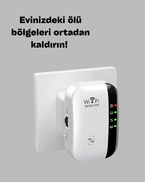 2.4GHz WiFi Tekrarlayıcı Router – WPS Destekli Kablosuz Ağ Genişletici - Resim 2