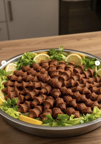 YUNUSOĞLU HOME Çiğ Köfte Sinisi Set- Paslanmaz Çelik 35 - 40 - 43 cm  Derin Yuvarlak Tepsi Seti - Resim 3