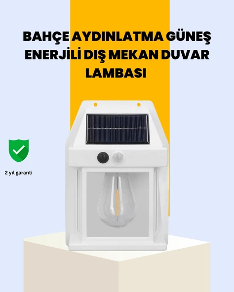Sensörlü Solar Led Dış Duvar Aydınlatma ürün görseli