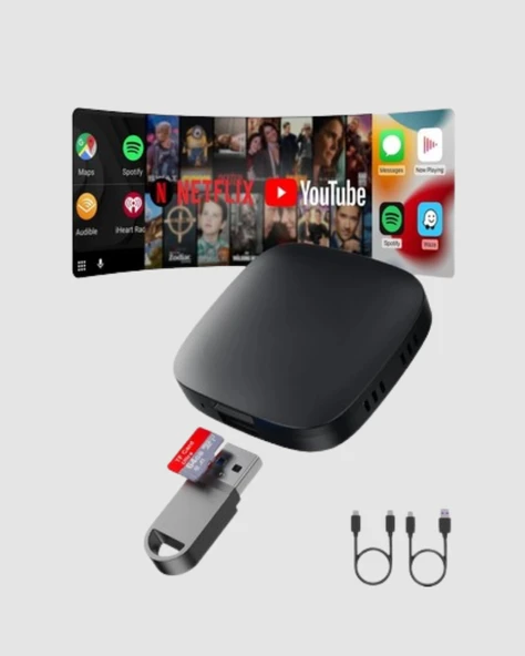 Android Auto Kablosuz Dönüştürücü Hızlı Eşleşme ve Sesli Asistan Destekli - Resim 4