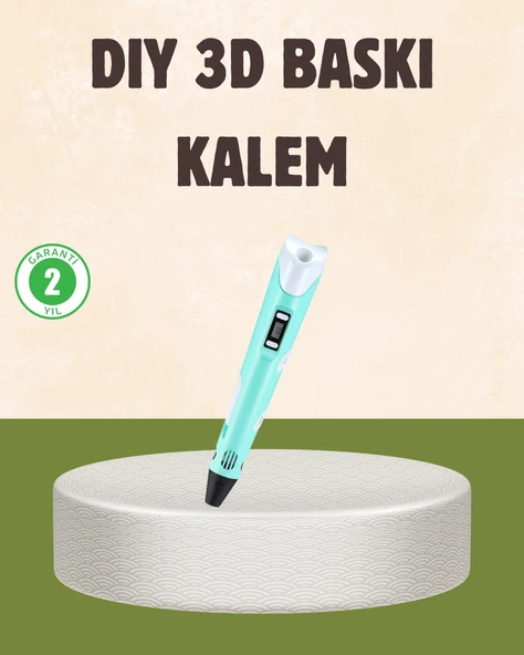 ABS ve PLA Filament Destekli 3D Yazıcı Kalem ürün görseli